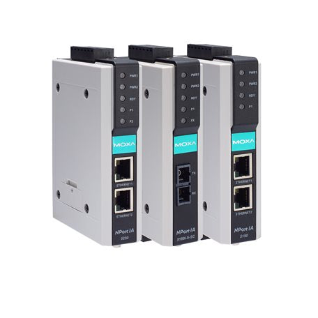 1-port serial RS-232/422/485 serial device server, 10/100MBaseT(X) (RJ45). IECEx Certification Approval is