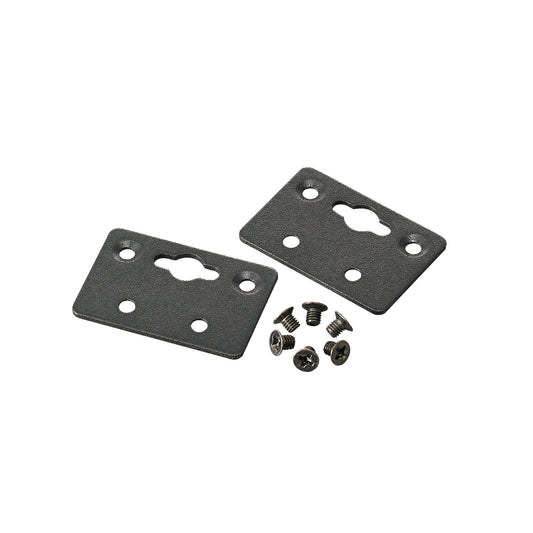 Wall-mounting kit, 2 plates (51.6 x 67 x 2 mm) and 6 screws