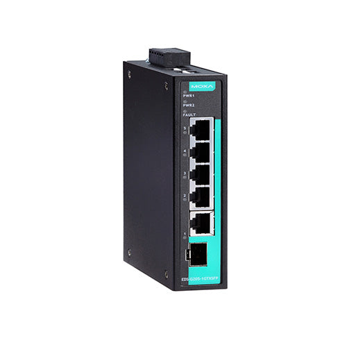 5 Port Gigabit Ethernet switch, 4-port 10/100/1000BaseT(X), 1 combo port 10/100/1000BaseT(X)