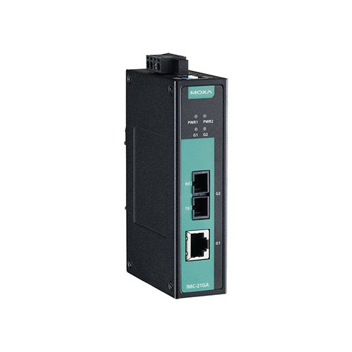 Industrial Gigabit Media Converter, Multi-Mode 0.5km, SC, -10 to 60°C