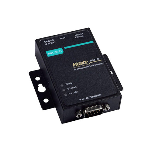 1 Port RS-232/422/485 Modbus TCP to Serial Communication