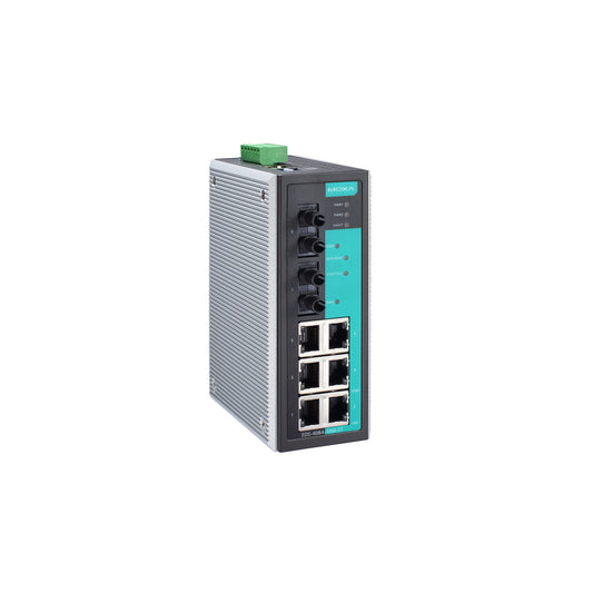 8-port entry-level layer 2 managed Ethernet switches, 2 port MM ST Connector